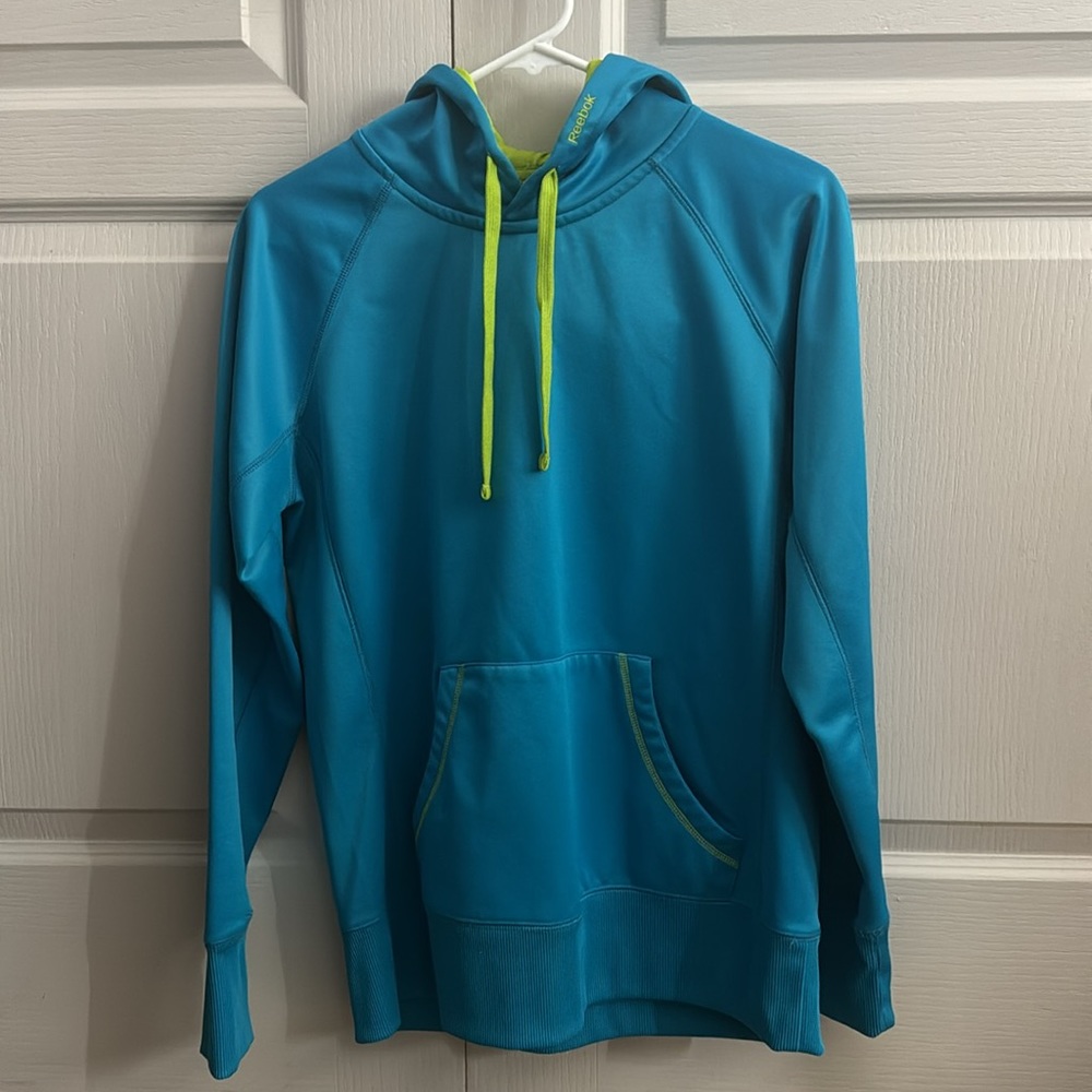 Reebok Hoodie (M) - Blue and Green
